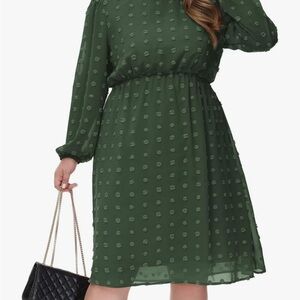 Amazon Green Bishop Sleeve Sundress for Weddings